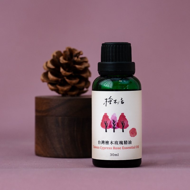 台湾桧木玫瑰精油 30ml 香氛爱用瓶 无稀释 未添加基底油 - 香薰/精油/线香 - 精油 咖啡色