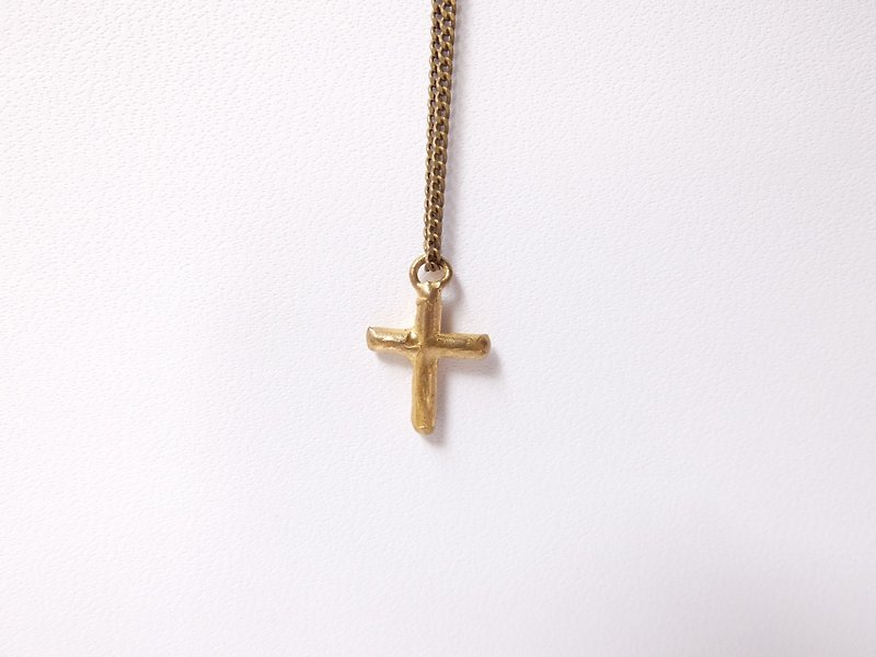 十字架 黄铜项链 - 项链 - 其他金属 