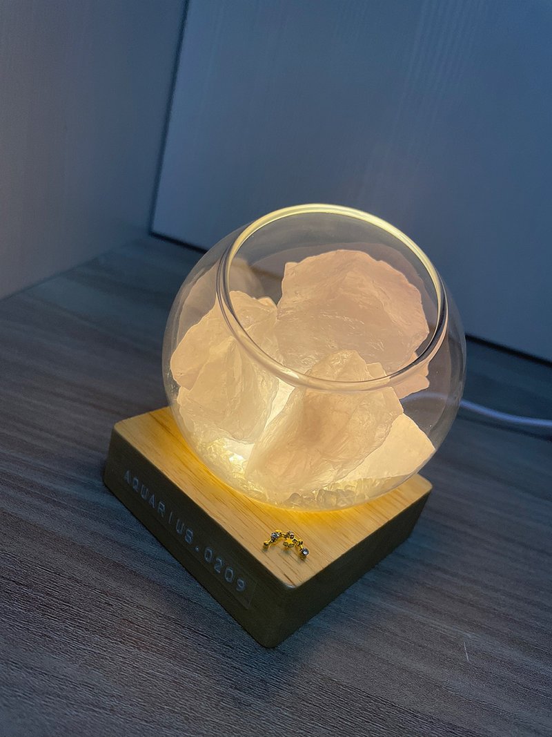 订制 | 定制化作品 | 星座系列粉晶小桃灯 | 水晶 | 居家灯饰 - 摆饰 - 水晶 粉红色