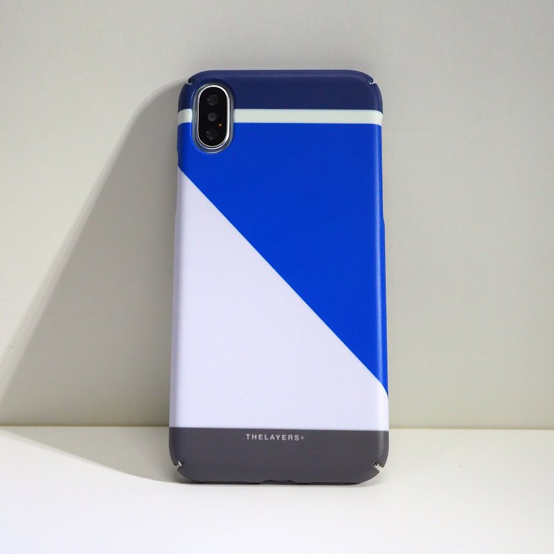 定制印名 | 简约撞色拼接PURPLE BLUE Phone case 订制原创手机壳 - 手机壳/手机套 - 塑料 蓝色