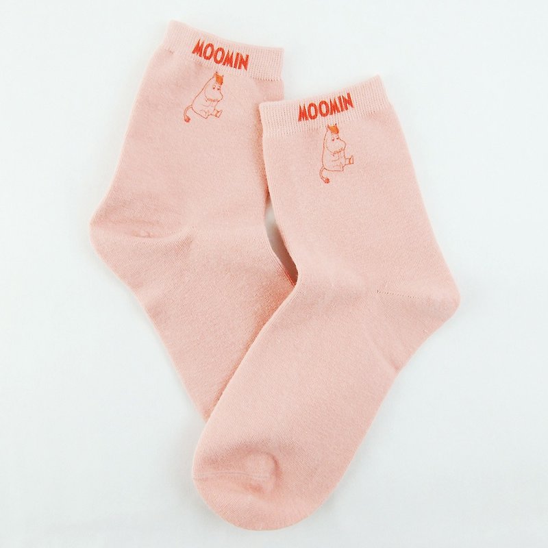 Moomin授权-短袜(橘),AE05 - 袜子 - 棉．麻 绿色