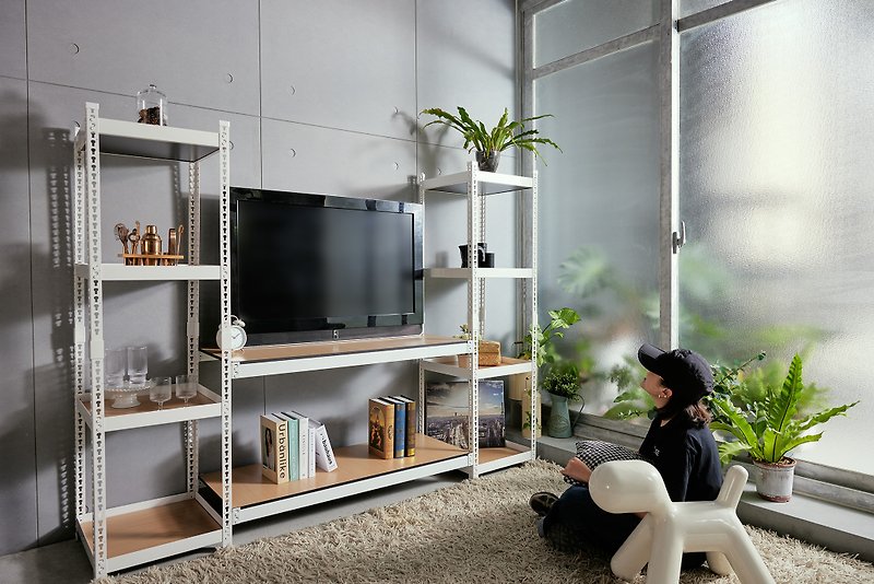 台湾制/优米/角钢/工业风角钢层架电视柜(PLUS) 置物架 铁架 层架 - 其他家具 - 其他材质 