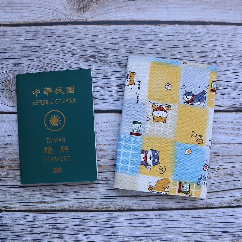 【柴柴 】 护照套 护照夹 护照包 - 护照夹/护照套 - 棉．麻 蓝色