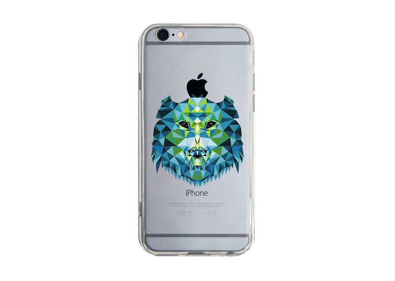 3D立体熊 iPhone 三星 Samsung 透明手机软壳3D Bear Phone case - 手机壳/手机套 - 塑料 蓝色