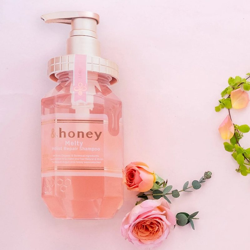 日本 &honey melty 蜂蜜亮泽柔顺洗发精 保水柔顺 抚平毛躁 - 洗发用品 - 其他材质 粉红色