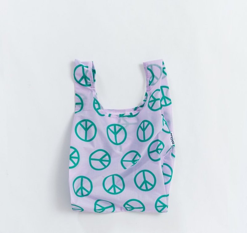 【绝版印花】BAGGU环保收纳购物袋- 迷你尺寸-和平符号 - 手提包/手提袋 - 防水材质 