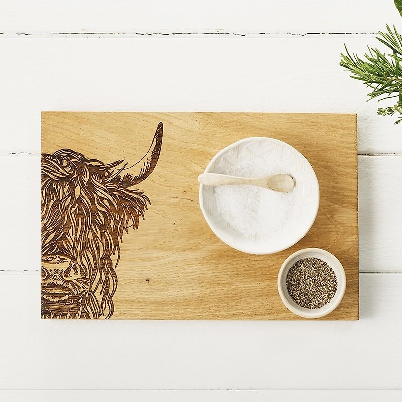 英国Scottish Oak橡木厚实木砧板/餐板/展示板(高山牦牛款) - 厨房用具 - 木头 咖啡色