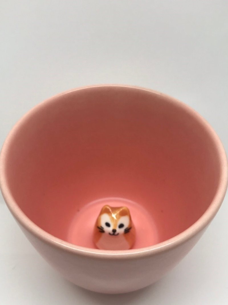 动物澡堂杯-狐狸 - 杯子 - 陶 多色
