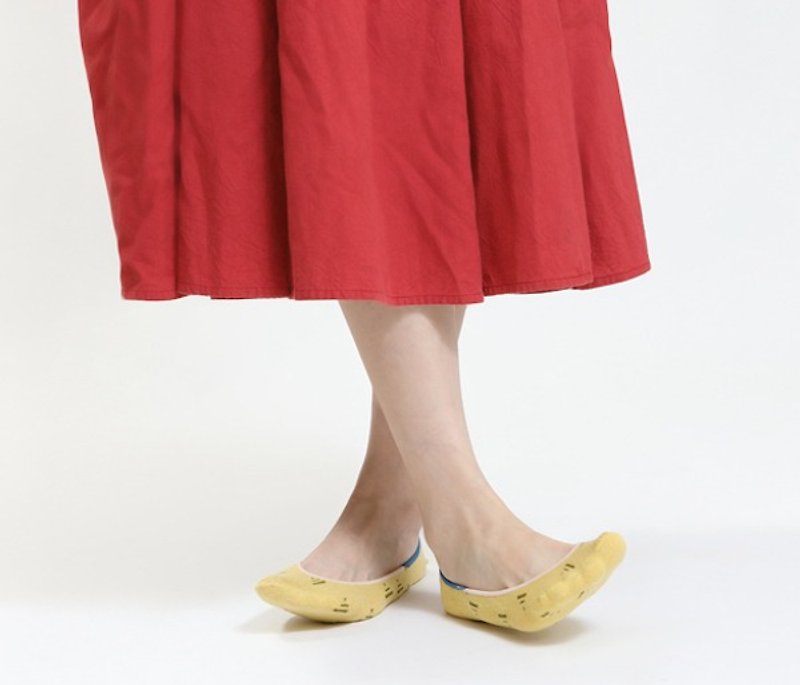 特雷门琴 船袜 - 袜子 - 棉．麻 红色