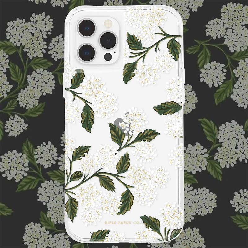 【六五折清货优惠】iPhone 12 系列 Hydrangea - White 手机壳 - 手机壳/手机套 - 塑料 白色