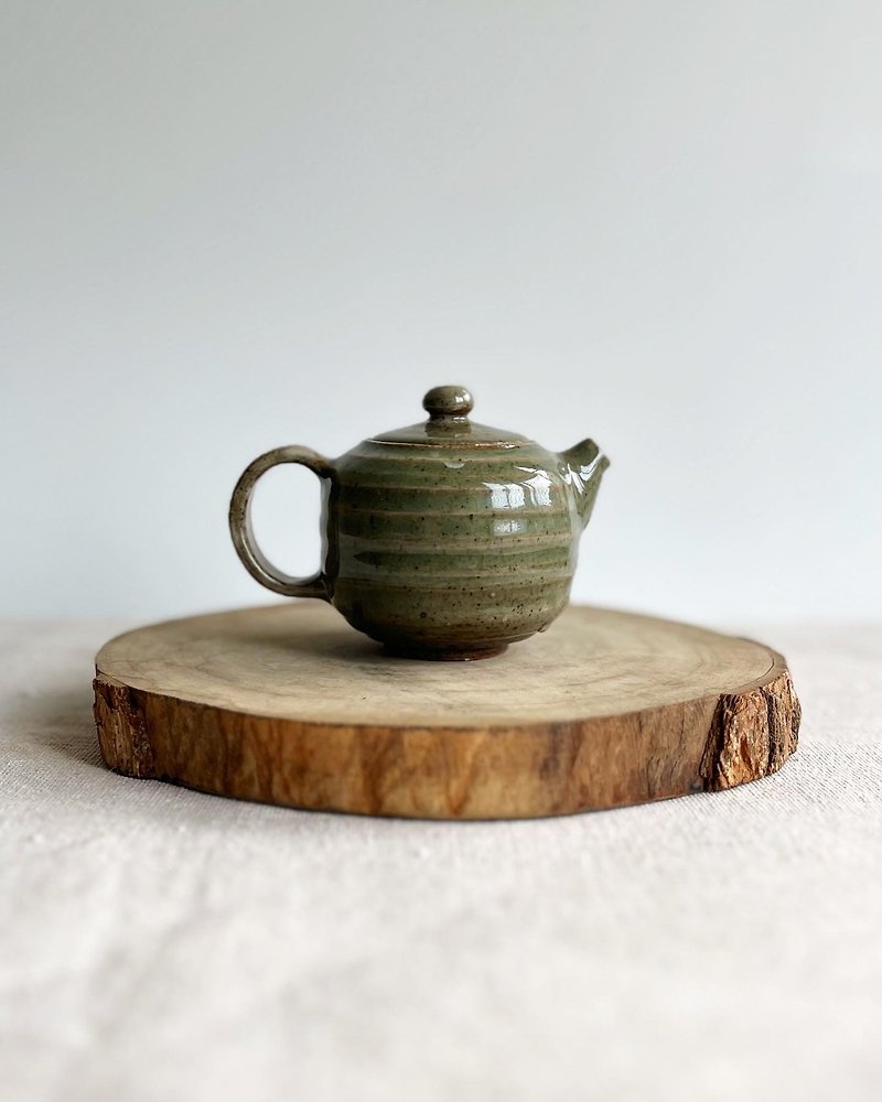 沉绿 小圆壶 | 陶茶具 - 茶具/茶杯 - 陶 绿色