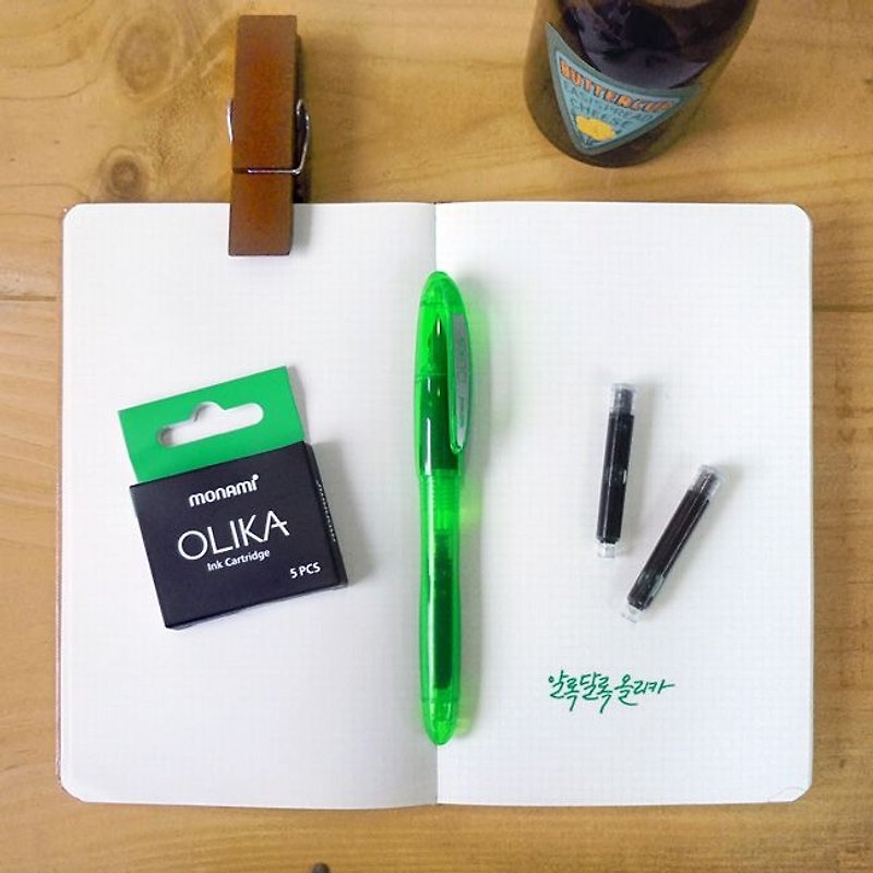 Monami-彩虹钢笔墨水限定组-青绿色,MNM22666B - 钢笔 - 塑料 绿色