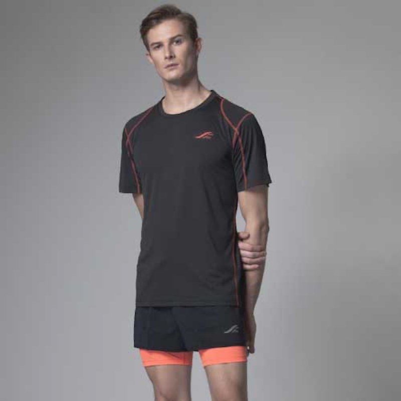 MIT 弹性吸排圆领衫 中性款 - 男装运动衣 - 聚酯纤维 多色