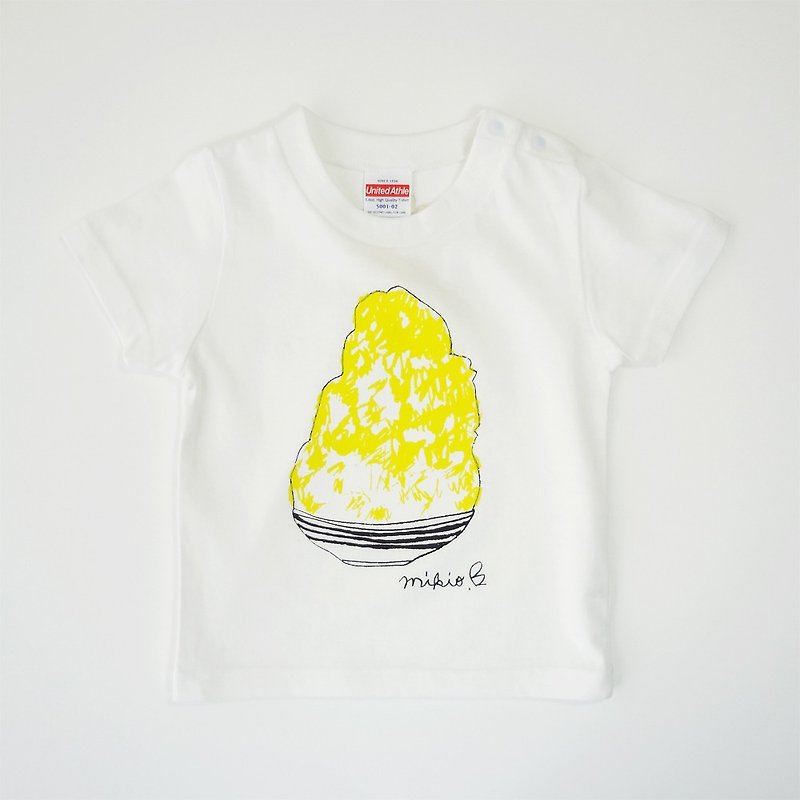 かき氷 刨冰 ベビー tシャツ Lemon 80 90 - 童装上衣 - 棉．麻 黄色
