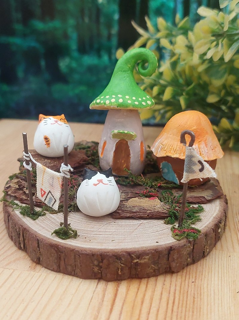 猫咪的蘑菇屋-D组 - 摆饰 - 其他材质 多色