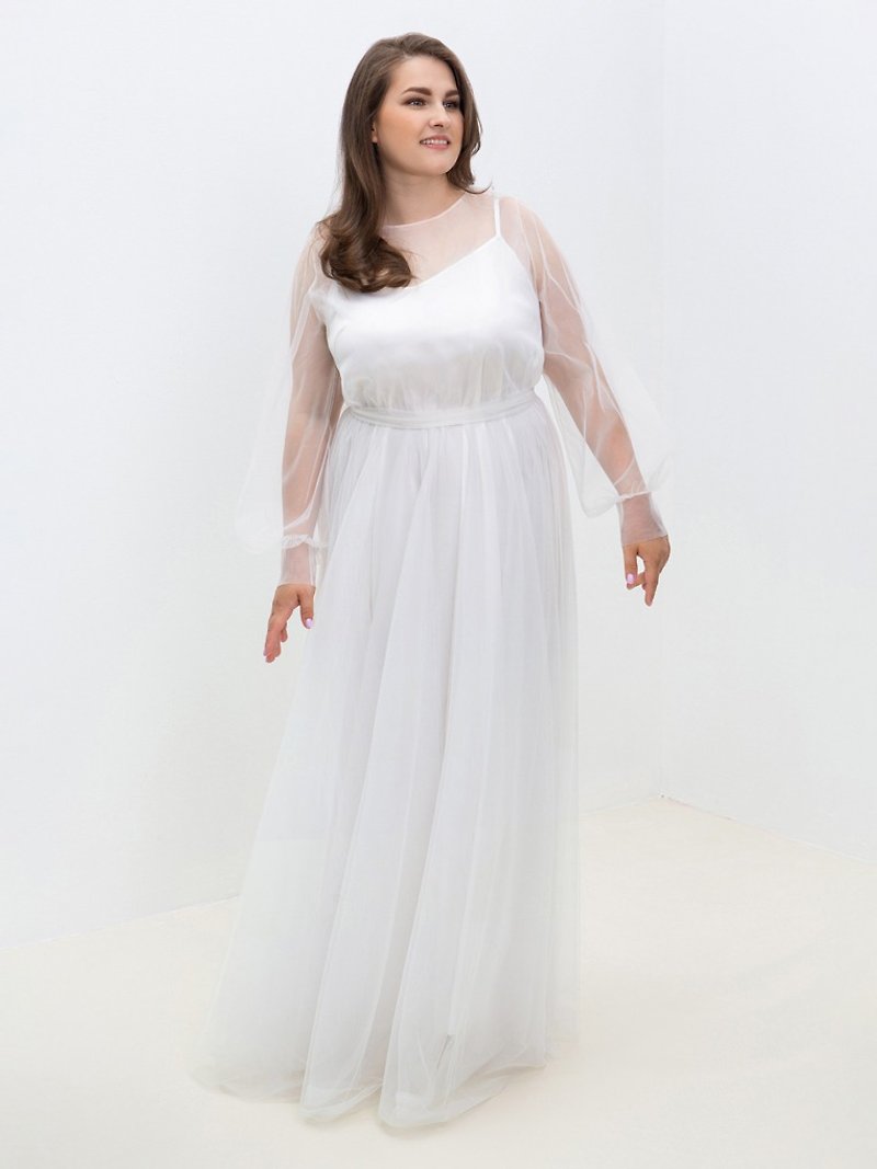 Wedding Dress Saphire Plus Size - 晚装/礼服 - 聚酯纤维 