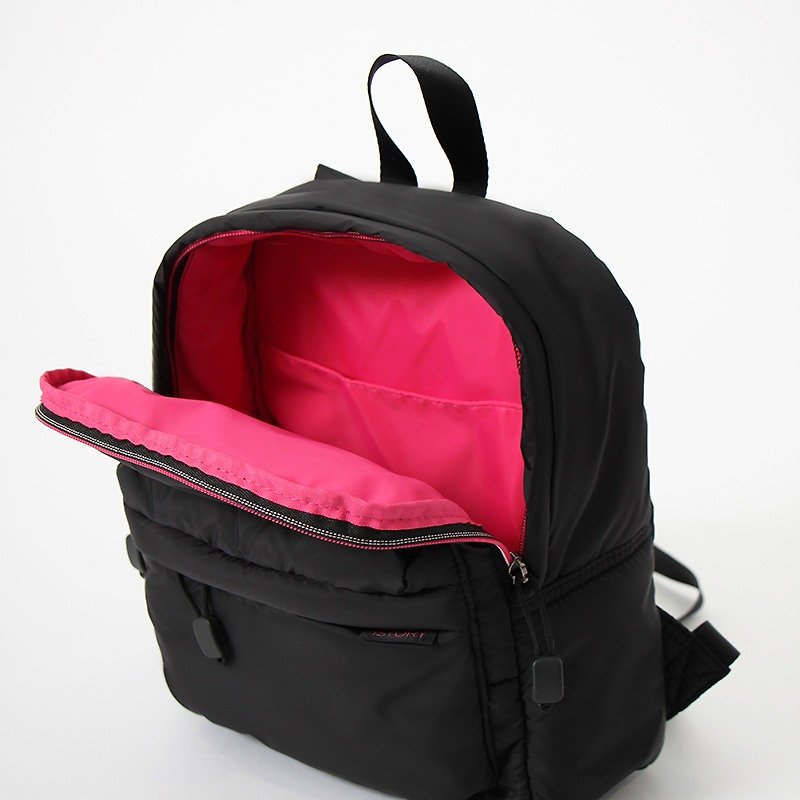 后背包(小)．黑╳桃红 - 其他 - 其他材质 黑色
