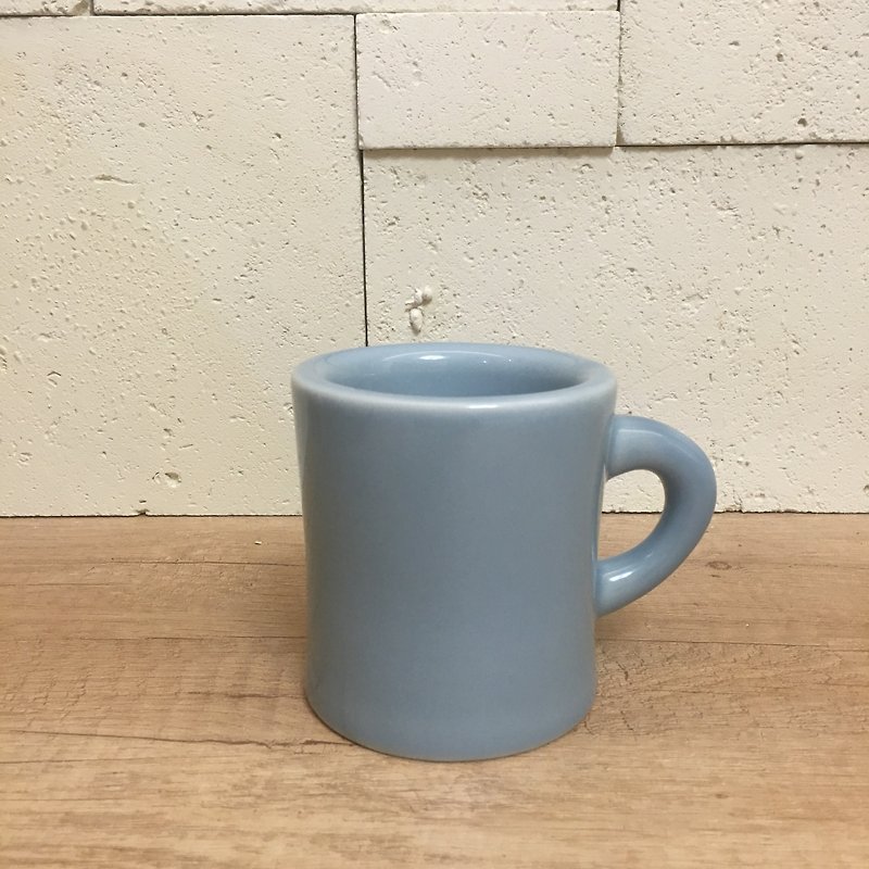 双层小胖杯(宁静蓝) - 咖啡杯/马克杯 - 瓷 蓝色
