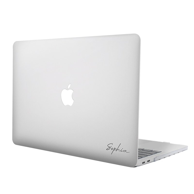 【定制化礼物】MacBook保护壳 电脑保护壳 简约签名设计款 - 平板/电脑保护壳 - 压克力 银色