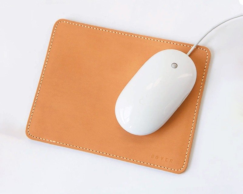 真皮滑鼠垫 牛皮鼠标垫 皮革桌垫可定制大小形状【免费刻英文名】 - 鼠标垫 - 真皮 