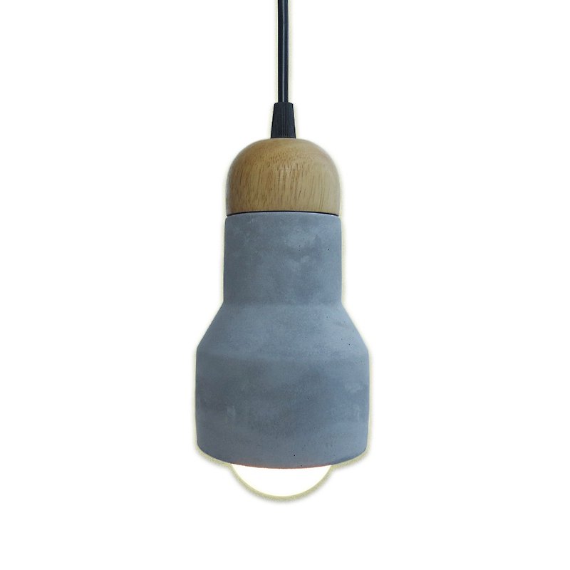 水泥手电筒造型吊灯 大小款 LOFT 工业风 复古 水泥材质 - 灯具/灯饰 - 水泥 灰色