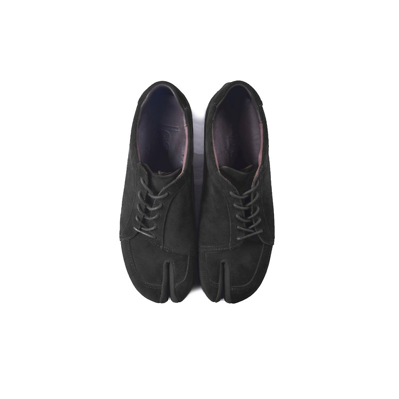 oqLiq X LESS - TABI Sneakers 足袋球鞋(黑) - 男款运动鞋/球鞋 - 真皮 黑色