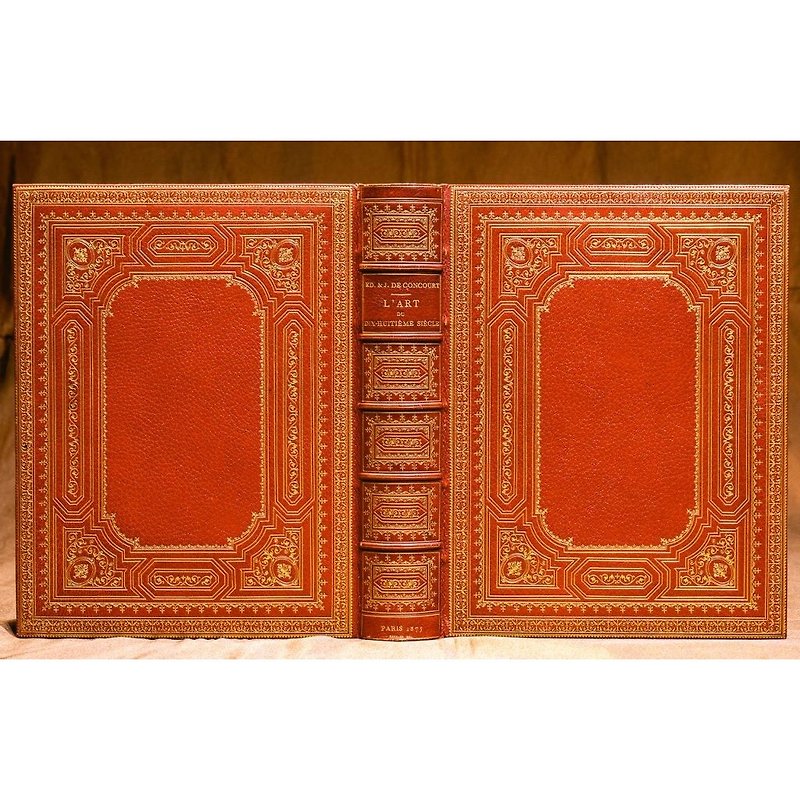 十八世纪艺术 - 龚固尔兄弟 - 古董书 - 刊物/书籍 - 纸 