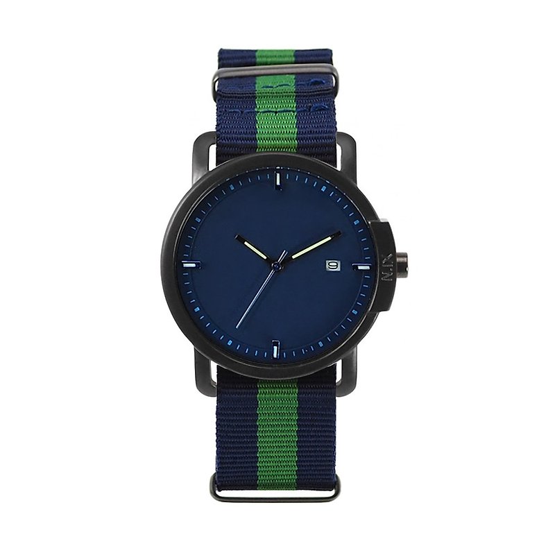 Minimal Watches: Ocean06-Navy Green - 女表 - 其他金属 蓝色
