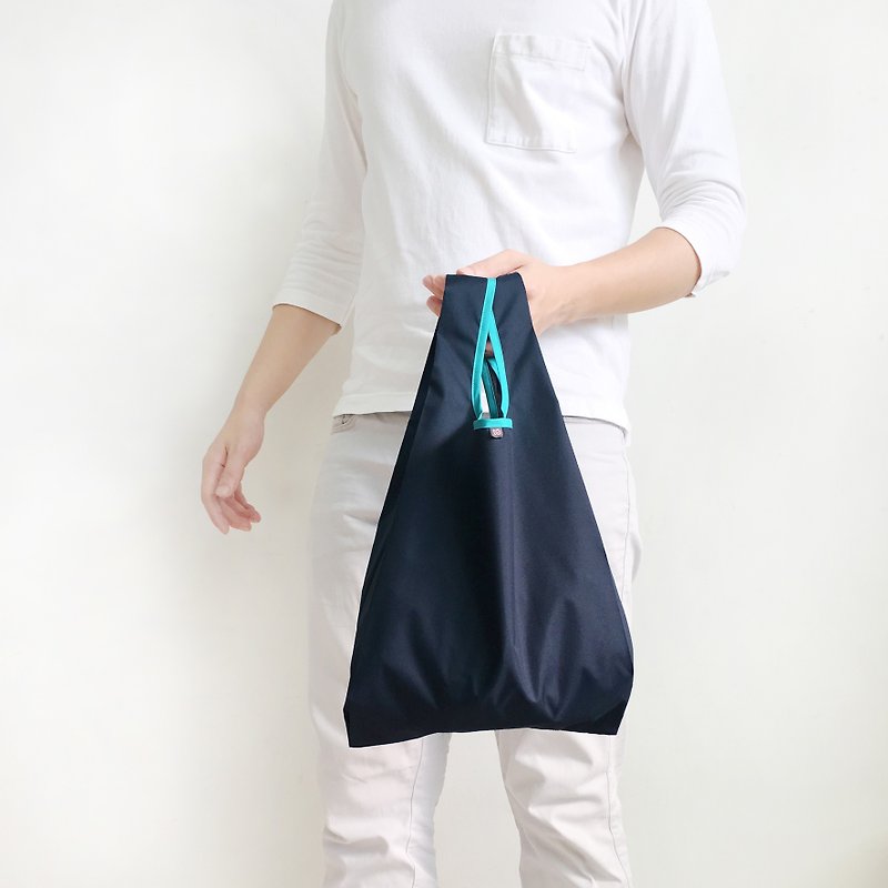 U3 三号环保购物袋 / 藏青 / 双色 - 手提包/手提袋 - 聚酯纤维 蓝色