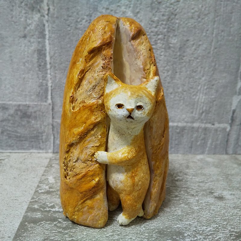 长棍面包猫 - 玩偶/公仔 - 粘土 橘色