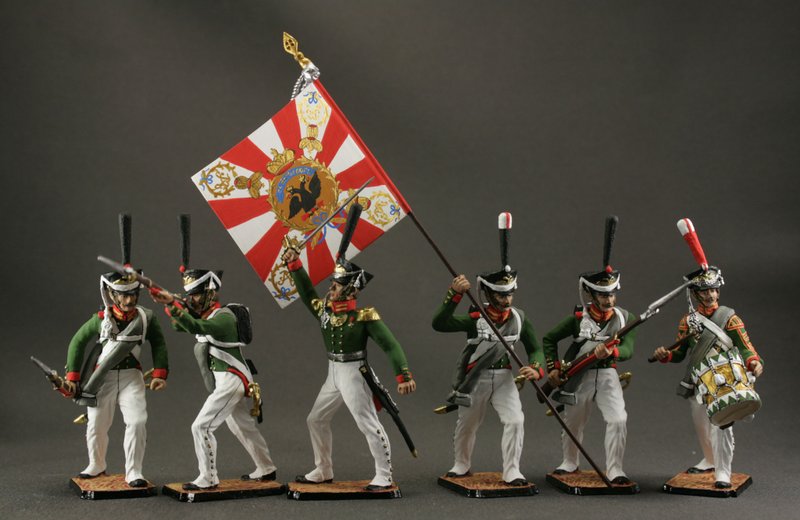 set 6 toy soldiers Hand Painted miniature figurine 54 mm Home Decor Gift for Man - 玩偶/公仔 - 其他金属 绿色