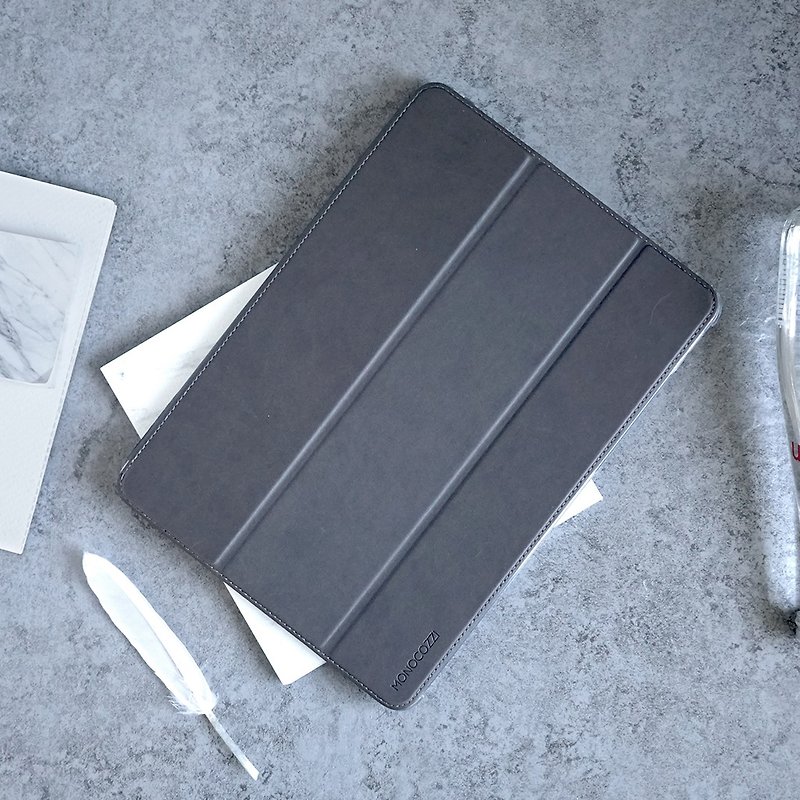 LUCID+FOLIO | iPad Pro 10.5"防撞可脱落面盖翻盖保护套-碳灰色 - 平板/电脑保护壳 - 其他材质 灰色