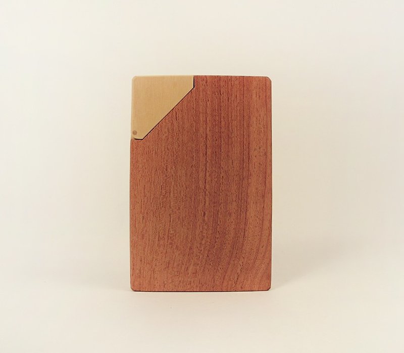 木合金设计/手工原木名片夹/木制名片盒/巴拉圭花梨 - 名片夹/名片盒 - 木头 橘色