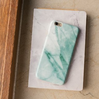 香港品牌 Sell Good 原创仿大理石质感 亮面硬壳 iPhone 手机壳 - 宝石绿