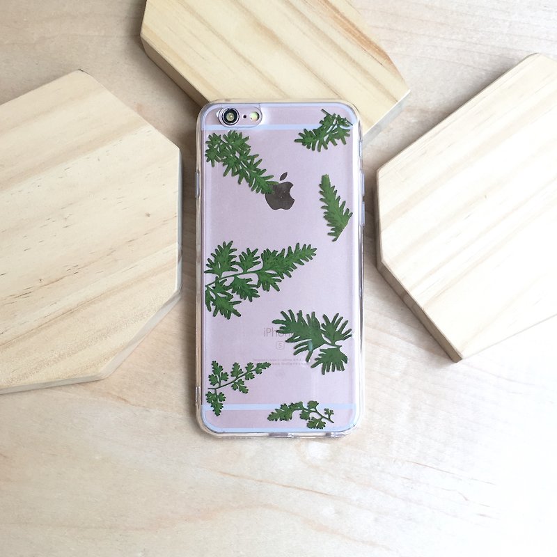 蕨醒 小草透明iphone壳 - 手机壳/手机套 - 植物．花 绿色