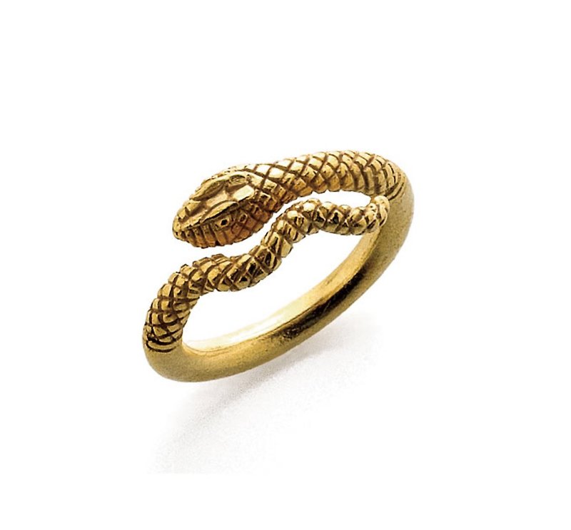 古埃及蛇戒子 - 戒指 - 其他金属 金色
