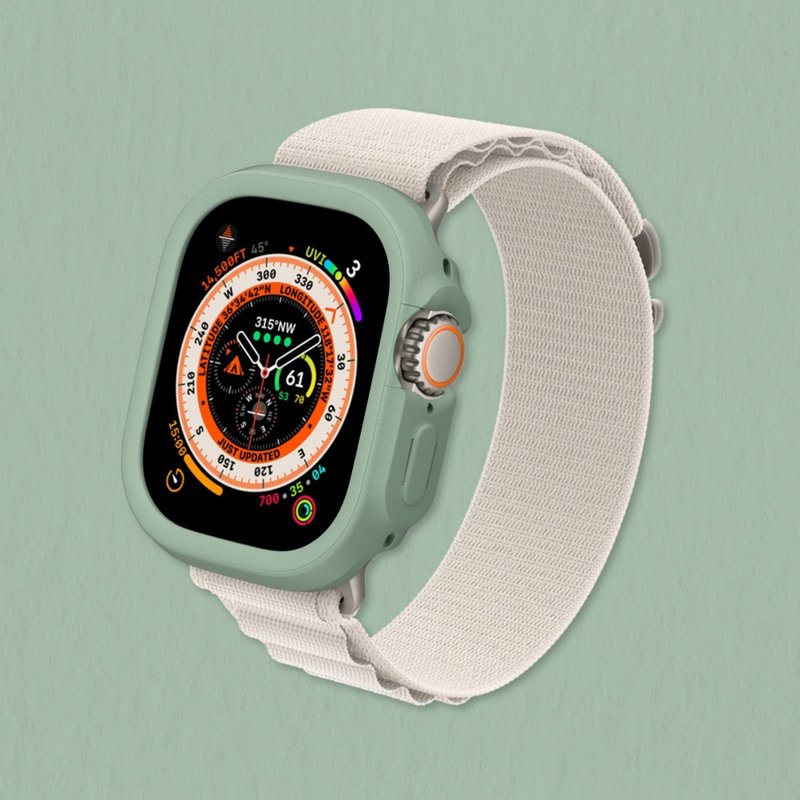 Apple Watch Ultra/Ultra 2 边框保护壳-鼠尾草绿 - 数码小物 - 其他材质 绿色