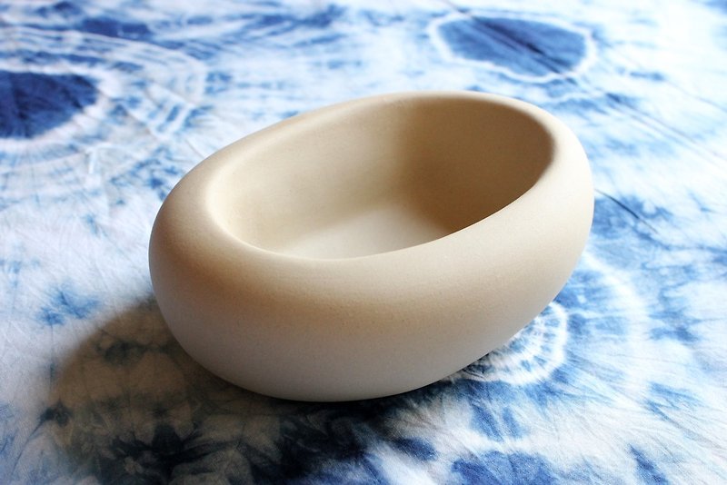 原色鹅卵石陶盆 - 花瓶/陶器 - 其他材质 灰色