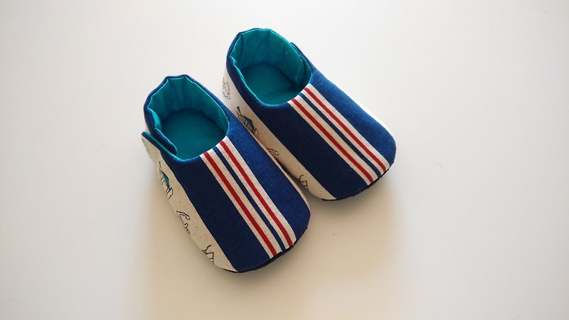 海洋风宝宝鞋 婴儿鞋 11/12 - 满月礼盒 - 其他材质 蓝色