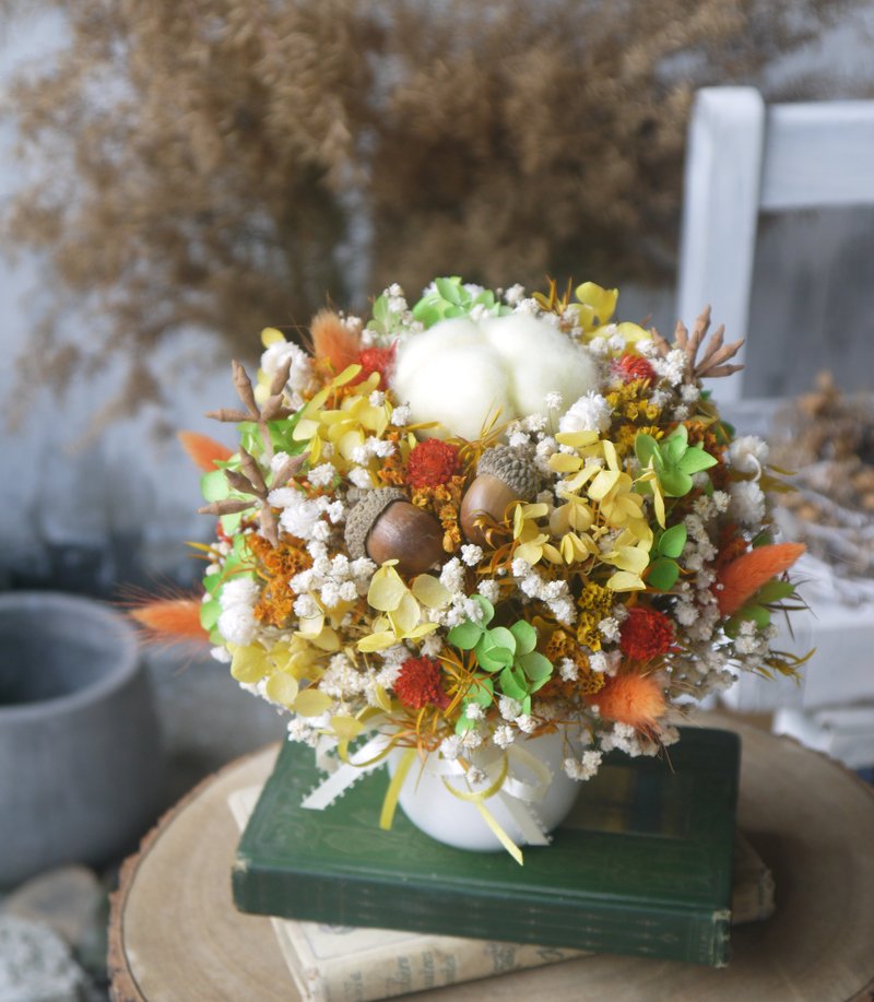 山吹介子.阳光黄色系.生日.干燥花.索拉花.永生花. - 干燥花/捧花 - 植物．花 黄色