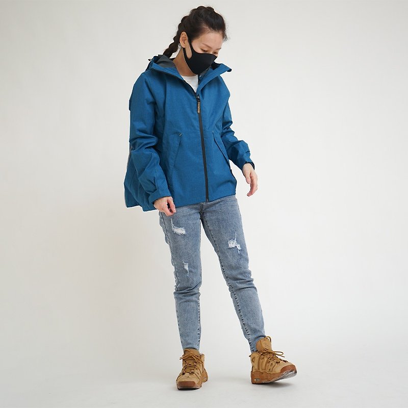 【单上衣】背客 Packerism ULT 夹克式背包款冲锋雨衣-日本蓝 - 雨伞/雨衣 - 塑料 蓝色