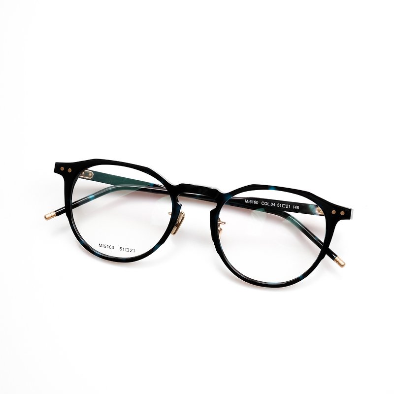 日本 大框 限量蓝玳瑁 眼镜 镜框 圆六角 - 眼镜/眼镜框 - 其他材质 