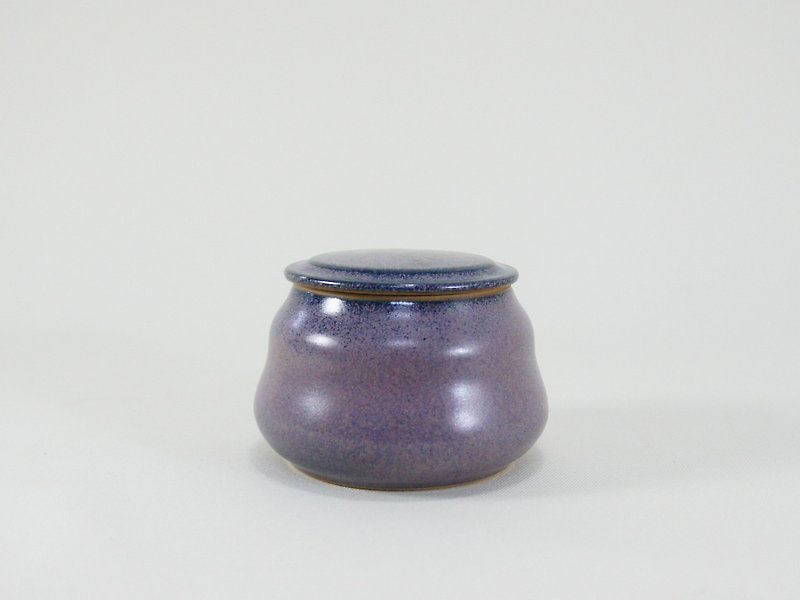 蓝莓茶仓,茶叶罐-容量约120ml - 茶具/茶杯 - 陶 紫色