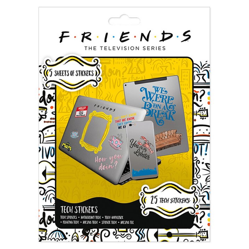 【六人行】 Friends - 科技贴纸组 - 贴纸 - 其他材质 多色