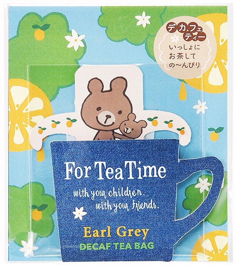 【日本TOWA红茶】For Tea Time低咖啡因系列动物挂耳红茶包★伯爵茶口味(小熊) - 茶 - 新鲜食材 绿色