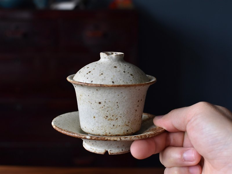 陶事 造石系列 盖杯 - 茶具/茶杯 - 陶 卡其色
