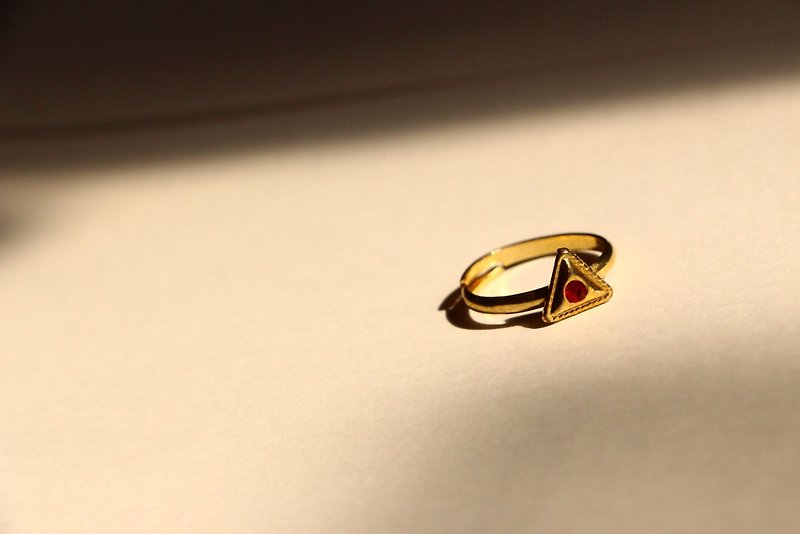 サンカクリング - 戒指 - 其他金属 金色