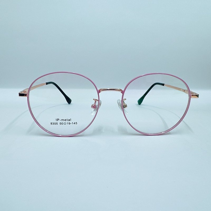 站内最高等级UV420滤蓝光0度眼镜│合金可爱粉圆圆款镜框 - 眼镜/眼镜框 - 其他金属 粉红色