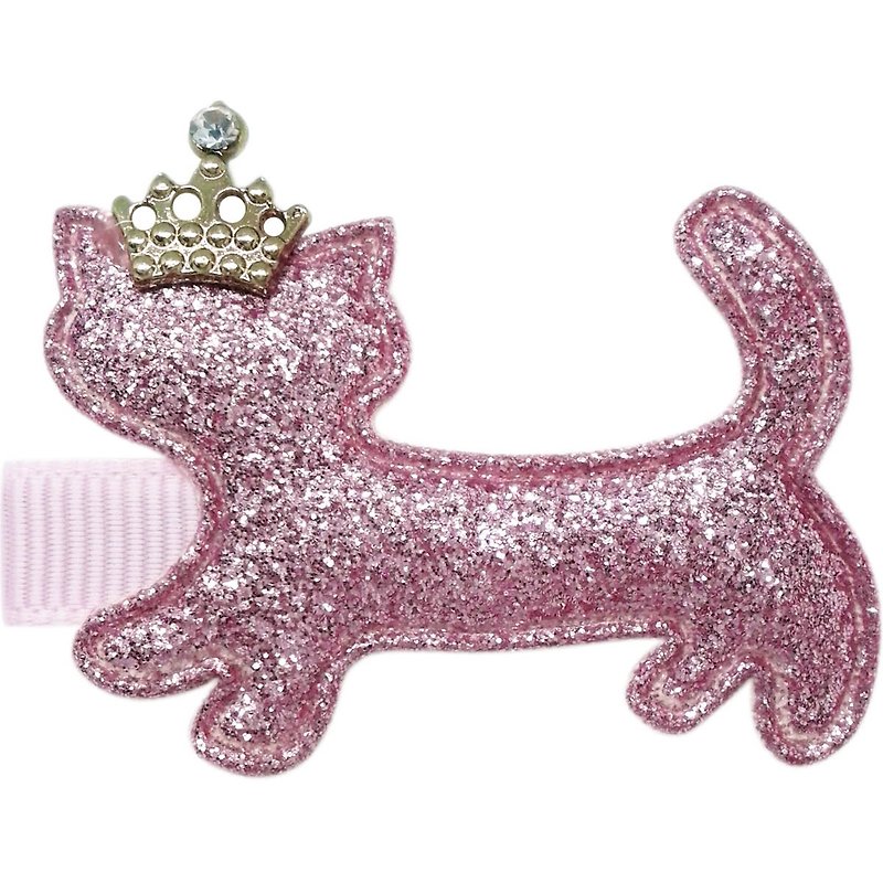 Cutie Bella 猫咪发夹 全包布手工发饰Crown Cat-Pinky - 发饰 - 聚酯纤维 粉红色