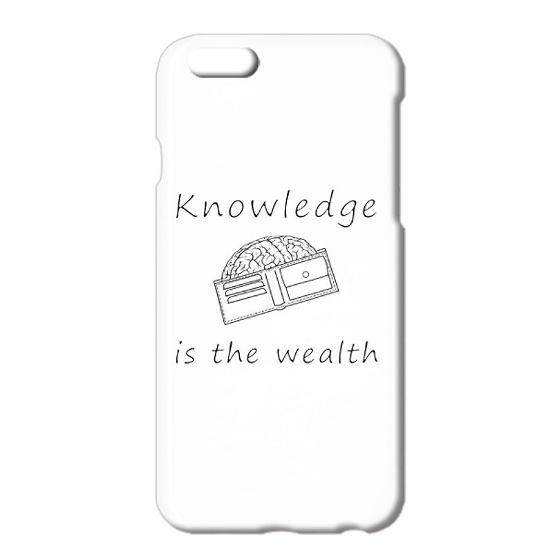 [iPhoneケース] Knowledge is the wealth 2 - 手机壳/手机套 - 塑料 白色